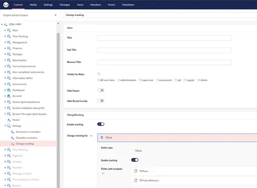 Oski crm editing